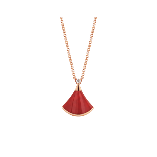 [Topon Jewelry]DREAM NECKLACE CARNELIAN 1 DIAMOND