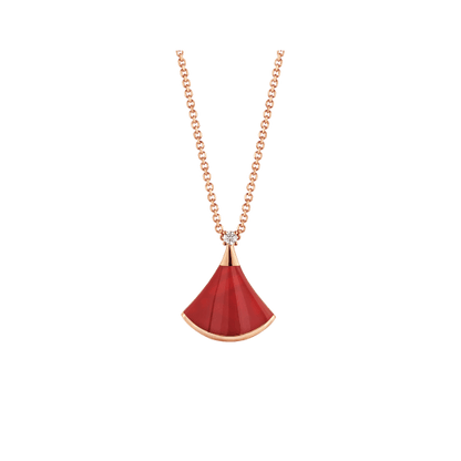 [Topon Jewelry]DREAM NECKLACE CARNELIAN 1 DIAMOND