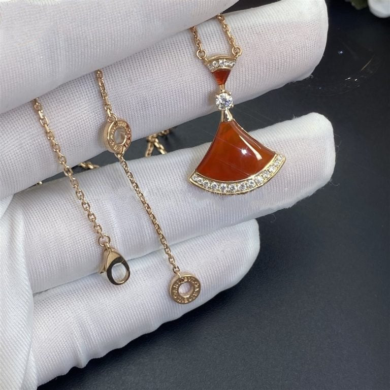 [Topon Jewelry]DREAM NECKLACE CARNELIAN DIAMOND