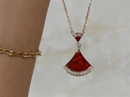 [Topon Jewelry]DREAM NECKLACE CARNELIAN DIAMOND