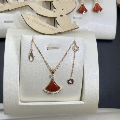 [Topon Jewelry]DREAM NECKLACE CARNELIAN DIAMOND