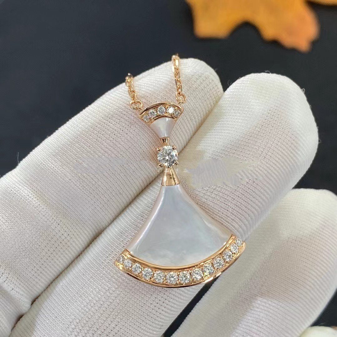 [Topon Jewelry]DREAM NECKLACE MOP PINK GOLD DIAMOND