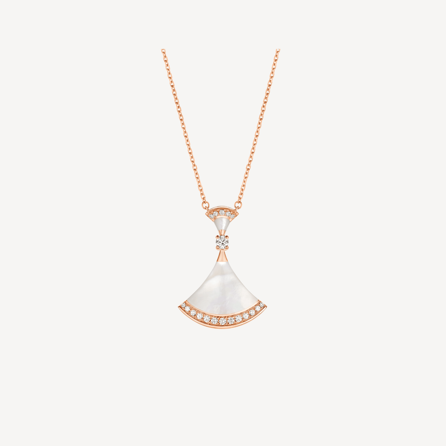 [Topon Jewelry]DREAM NECKLACE MOP PINK GOLD DIAMOND