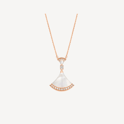 [Topon Jewelry]DREAM NECKLACE MOP PINK GOLD DIAMOND