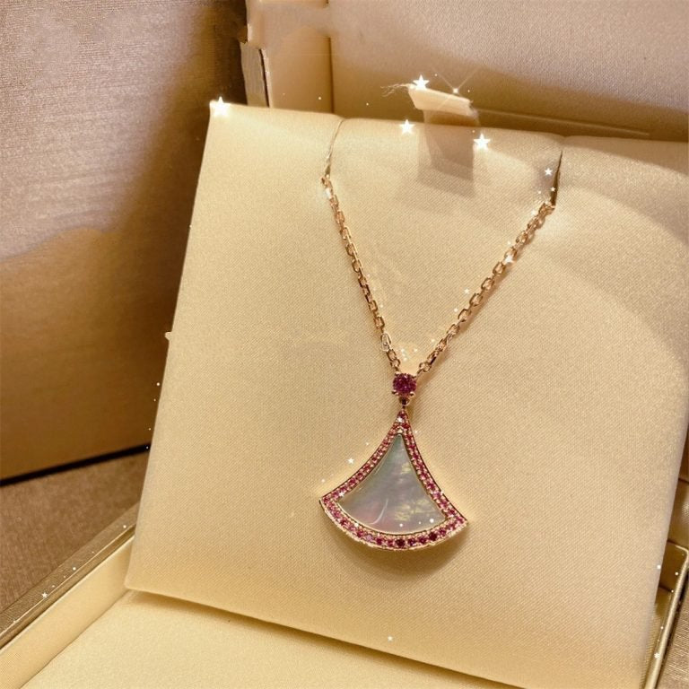 [Topon Jewelry]DREAM NECKLACE MOP DIAMOND PINK