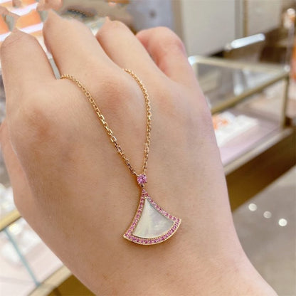 [Topon Jewelry]DREAM NECKLACE MOP DIAMOND PINK