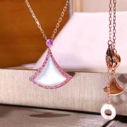 [Topon Jewelry]DREAM NECKLACE MOP DIAMOND PINK