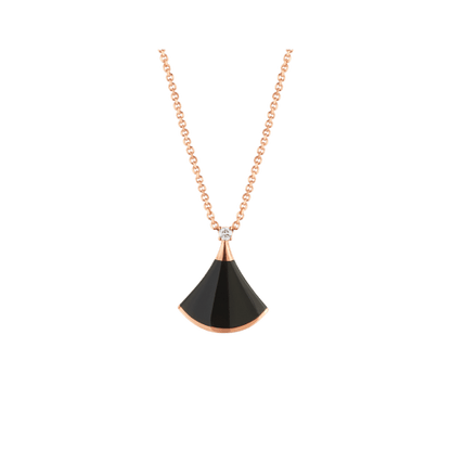 [Topon Jewelry]DREAM NECKLACE ONYX 1 DIAMOND