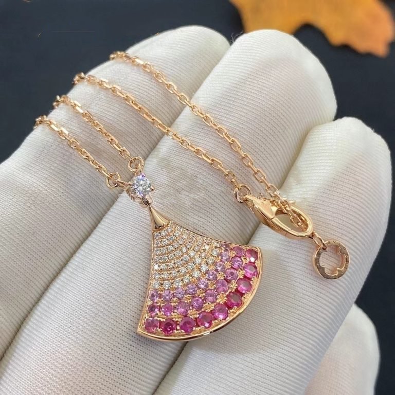 [Topon Jewelry]DREAM NECKLACE PINK GOLD PINK DIAMOND