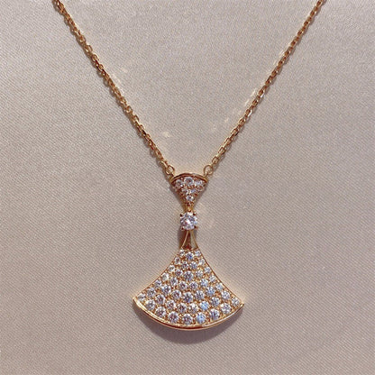 [Topon Jewelry]DREAM NECKLACE PINK GOLD FULL DIAMOND