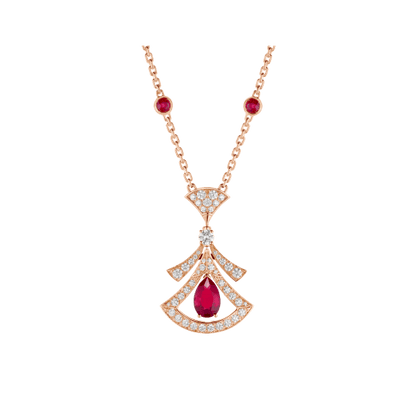 [Topon Jewelry]DREAM NECKLACE CARNELIAN DIAMOND PINK GOLD