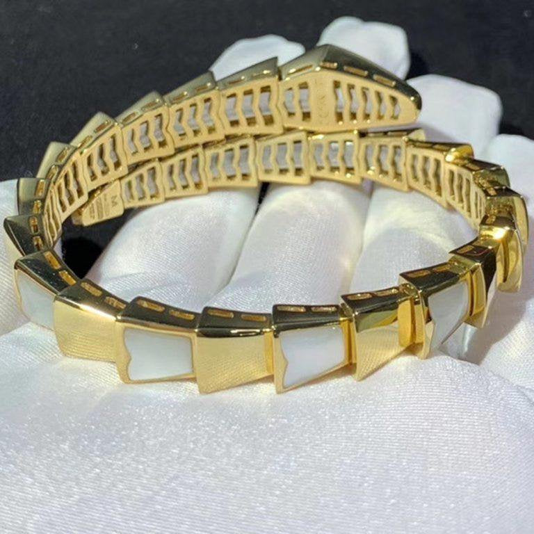 [Topon Jewelry]SERPENTI BRACELET MOP GOLD