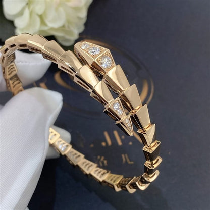 [Topon Jewelry]SERPENTI BRACELET DIAMONDS PINK GOLD