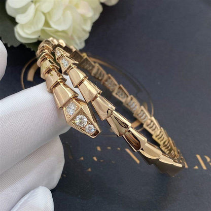 [Topon Jewelry]SERPENTI BRACELET DIAMONDS PINK GOLD