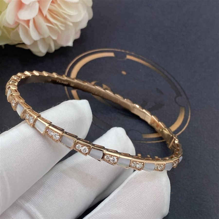 [Topon Jewelry]SERPENTI BRACELET PINK GOLD MOP DIAMOND