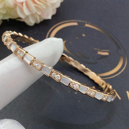 [Topon Jewelry]SERPENTI BRACELET PINK GOLD MOP DIAMOND