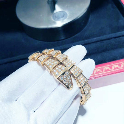 [Topon Jewelry]SERPENTI BRACELET 8MM PINK GOLD DIAMOND