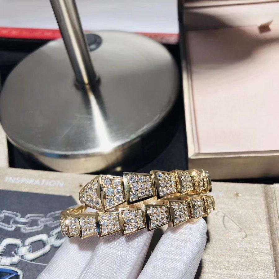 [Topon Jewelry]SERPENTI BRACELET 8MM GOLD DIAMOND