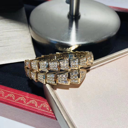 [Topon Jewelry]SERPENTI BRACELET 8MM GOLD DIAMOND