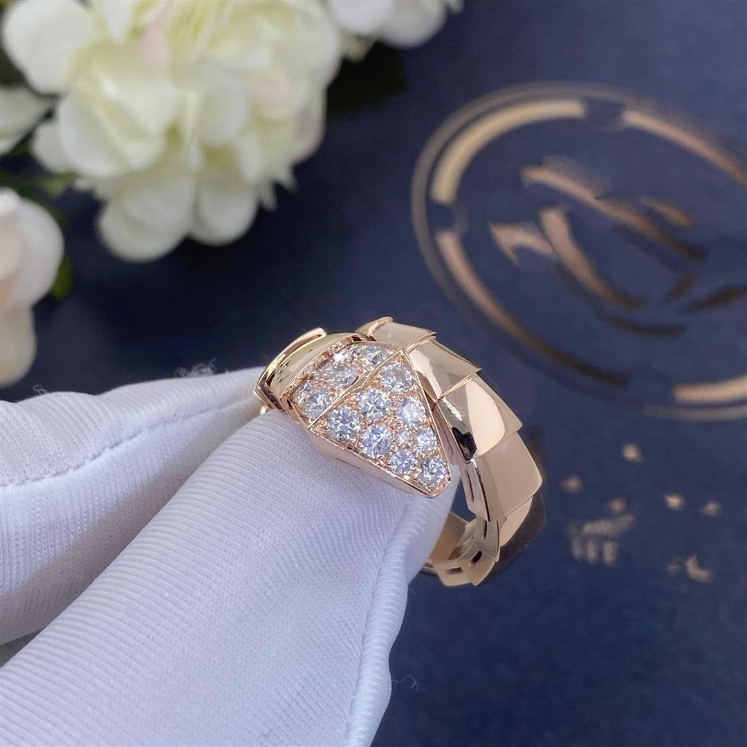 [Topon Jewelry]SERPENTI RING PINK GOLD DIAMOND