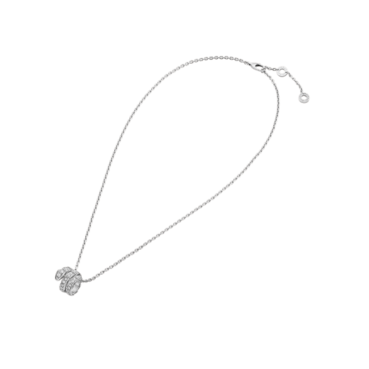 [Topon Jewelry]SERPENTI SILVER NECKLACE DOUBLE RING DIAMOND