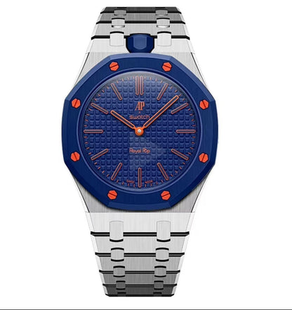 Oak Pop Exclusive Silver Steel Strap