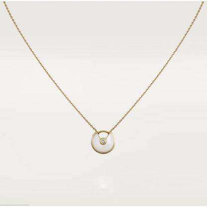 [Topon Jewelry]AMULETTE ROSE GOLD MOP NECKLACE