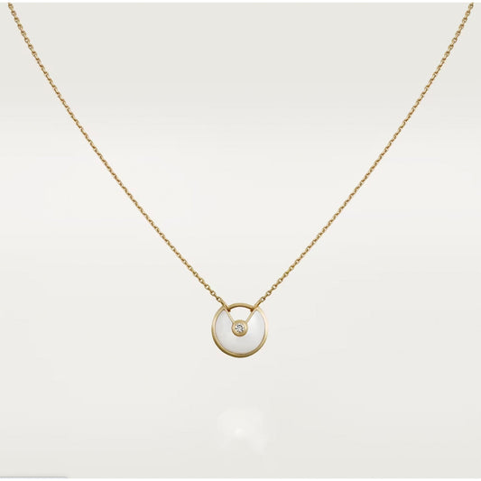 [Topon Jewelry]AMULETTE ROSE GOLD MOP NECKLACE