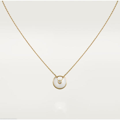 [Topon]AMULETTE ROSE GOLD MOP NECKLACE