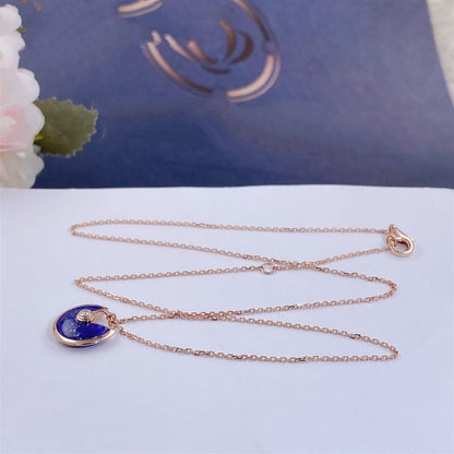 [Topon Jewelry]AMULETTE ROSE GOLD AGATE NECKLACE