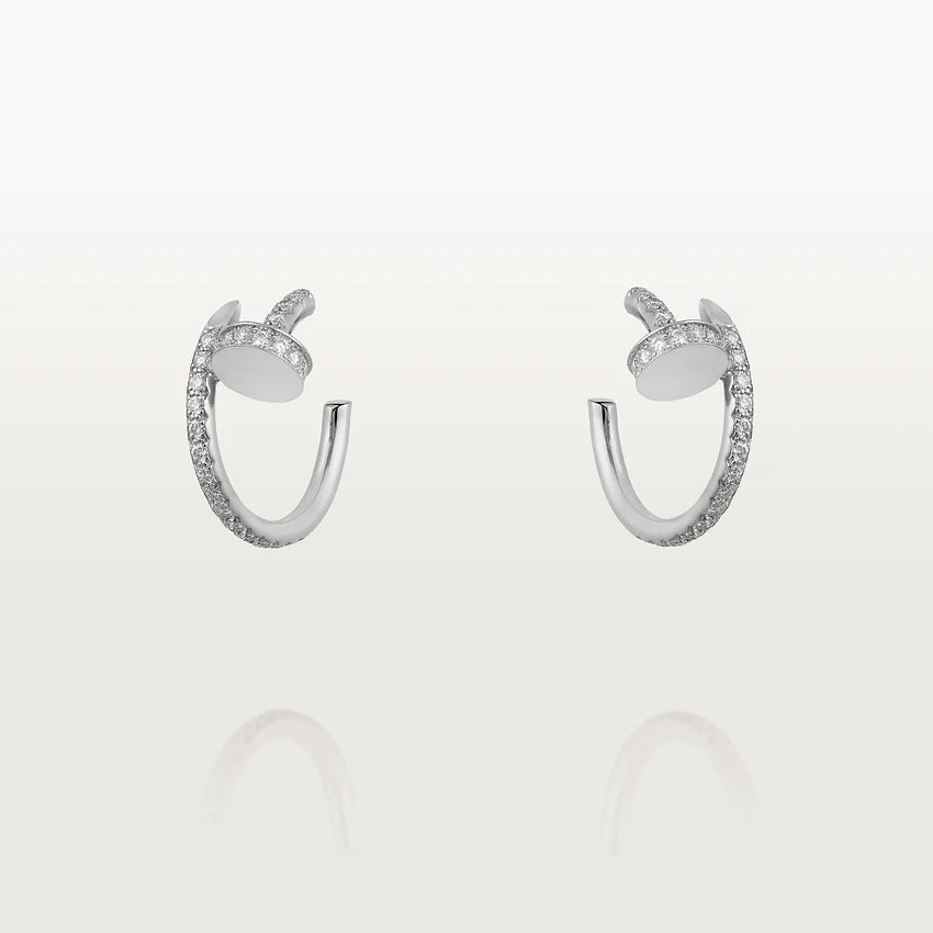 [Topon Jewelry]JUSTE EARRINGS 12.75MM SILVER DIAMOND