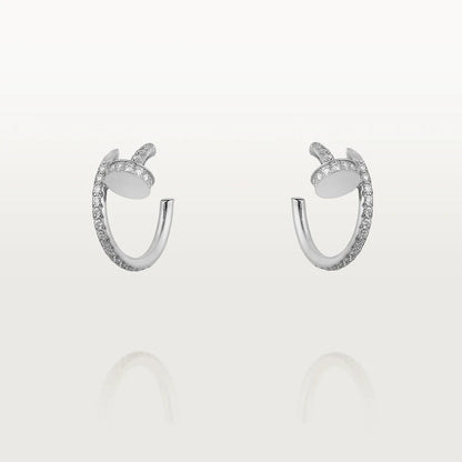 [Topon Jewelry]JUSTE EARRINGS 12.75MM SILVER DIAMOND