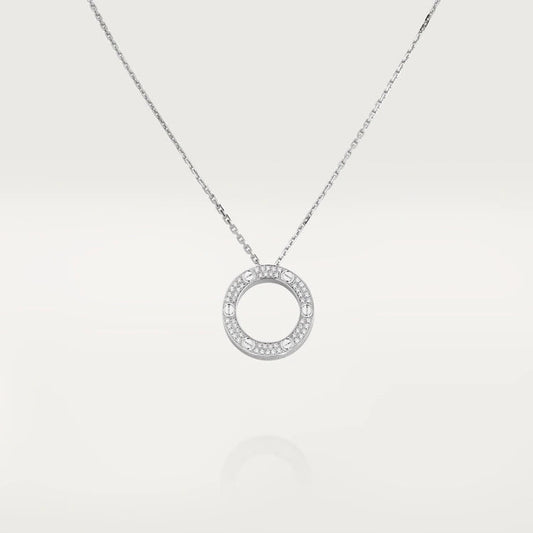 [Topon Jewelry]LOVE NECKLACE ADJUSTABLE SILVER