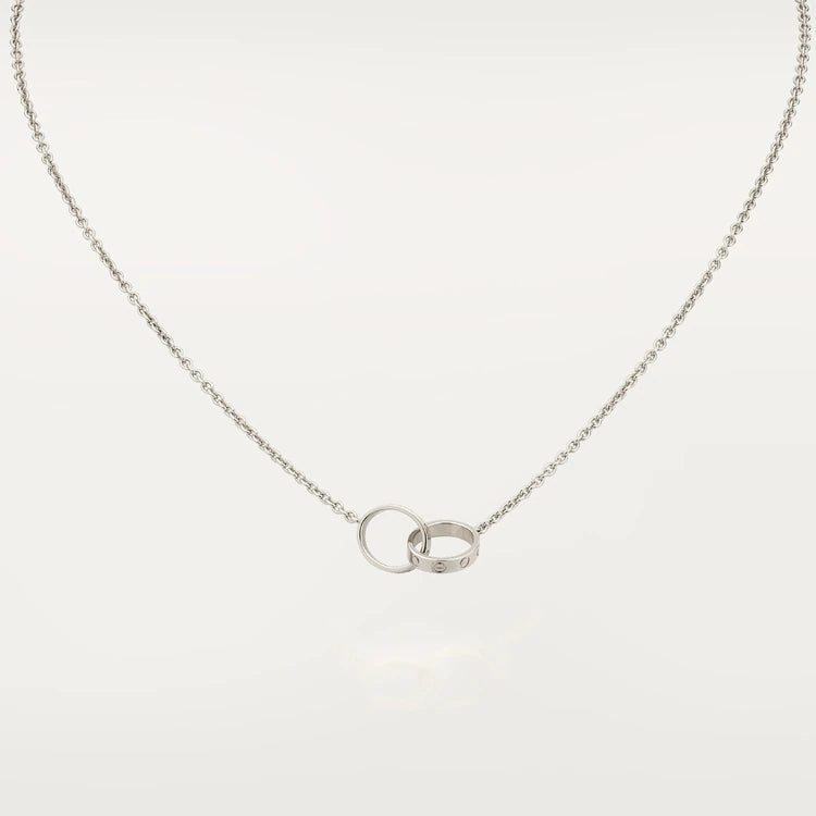 [Topon]LOVE NECKLACE PINK GOLD AND SILVER