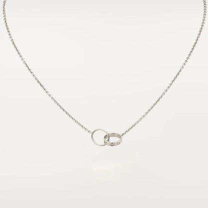[Topon]LOVE NECKLACE PINK GOLD AND SILVER