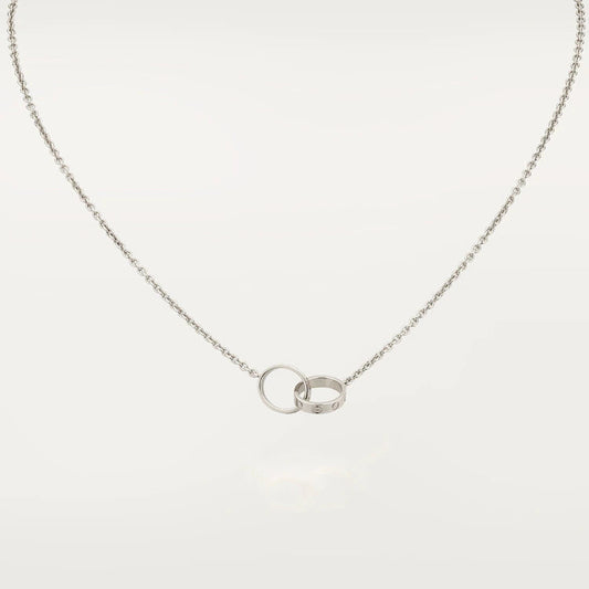 [Topon]LOVE NECKLACE PINK GOLD AND SILVER