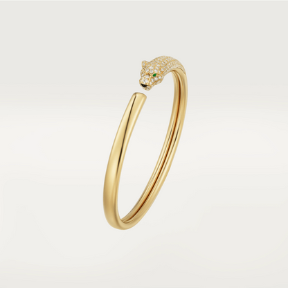 [Topon]PANTHERE GOLD DIAMOND OPEN BRACELET