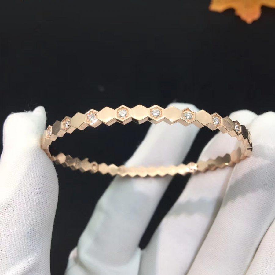 [Topon Jewelry]BEE LOVE PINK GOLD DIAMOND BRACELET