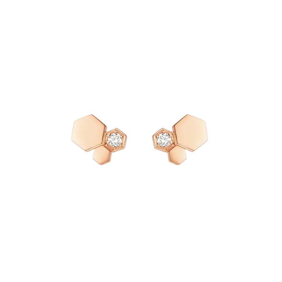 [Topon]BEE LOVE PINK GOLD DIAMOND EARRINGS