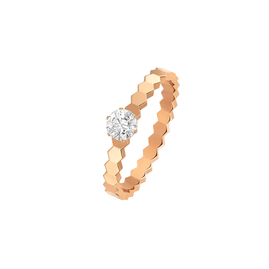 [Topon Jewelry]BEE LOVE RING PINK GOLD 1 DIAMOND