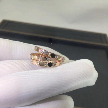 [Topon Jewelry]BEE LOVE RING PINK GOLD DIAMOND