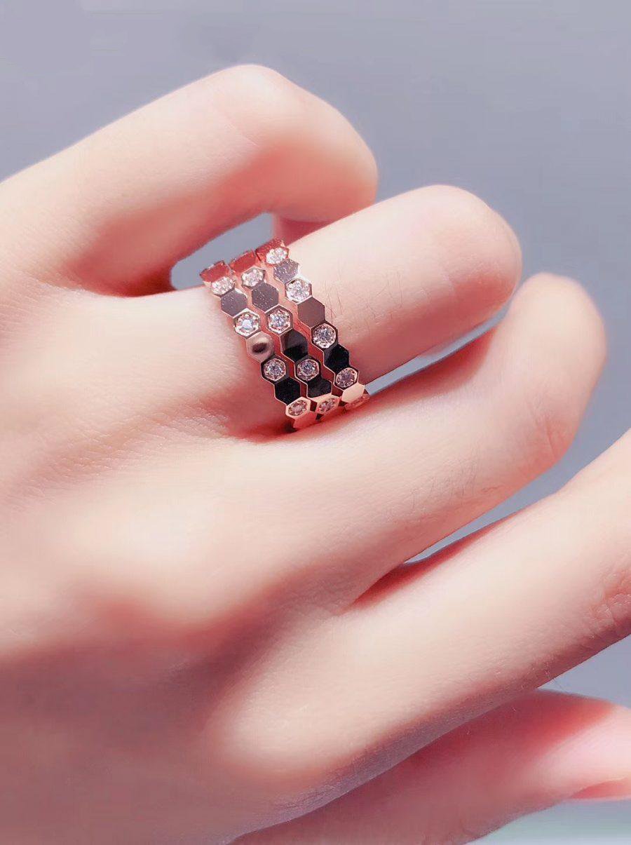 [Topon Jewelry]BEE LOVE RING PINK GOLD DIAMOND