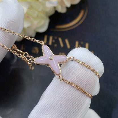 [Topon Jewelry]JEUX BRACELET PINK MOP PINK GOLD 1 DIAMOND