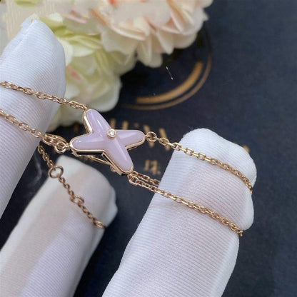 [Topon Jewelry]JEUX BRACELET PINK MOP PINK GOLD 1 DIAMOND