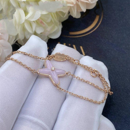 [Topon Jewelry]JEUX BRACELET PINK MOP PINK GOLD 1 DIAMOND