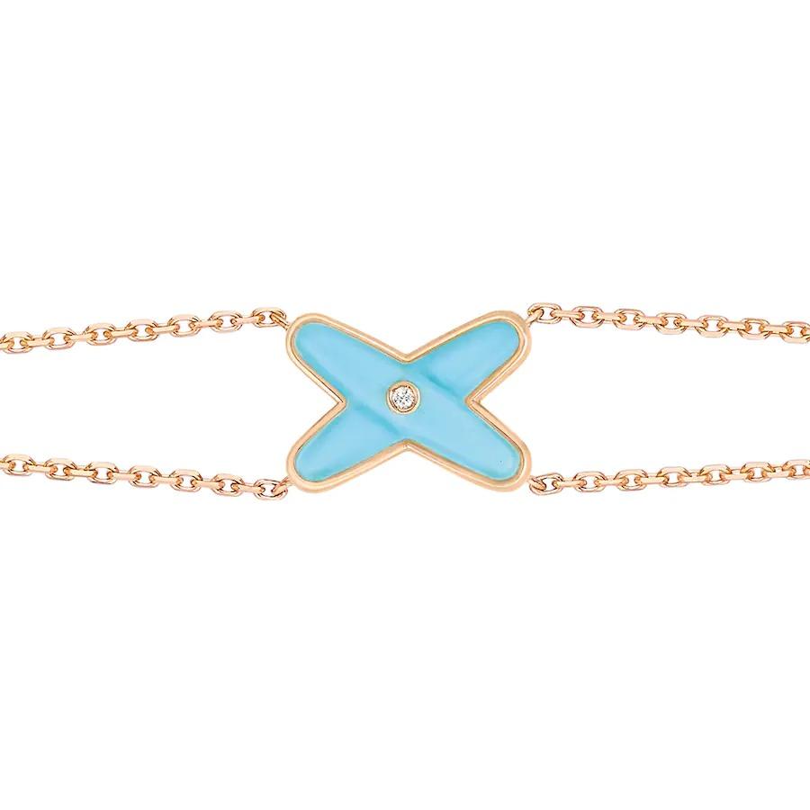 [Topon]JEUX BRACELET TURQUOISE PINK GOLD 1 DIAMOND