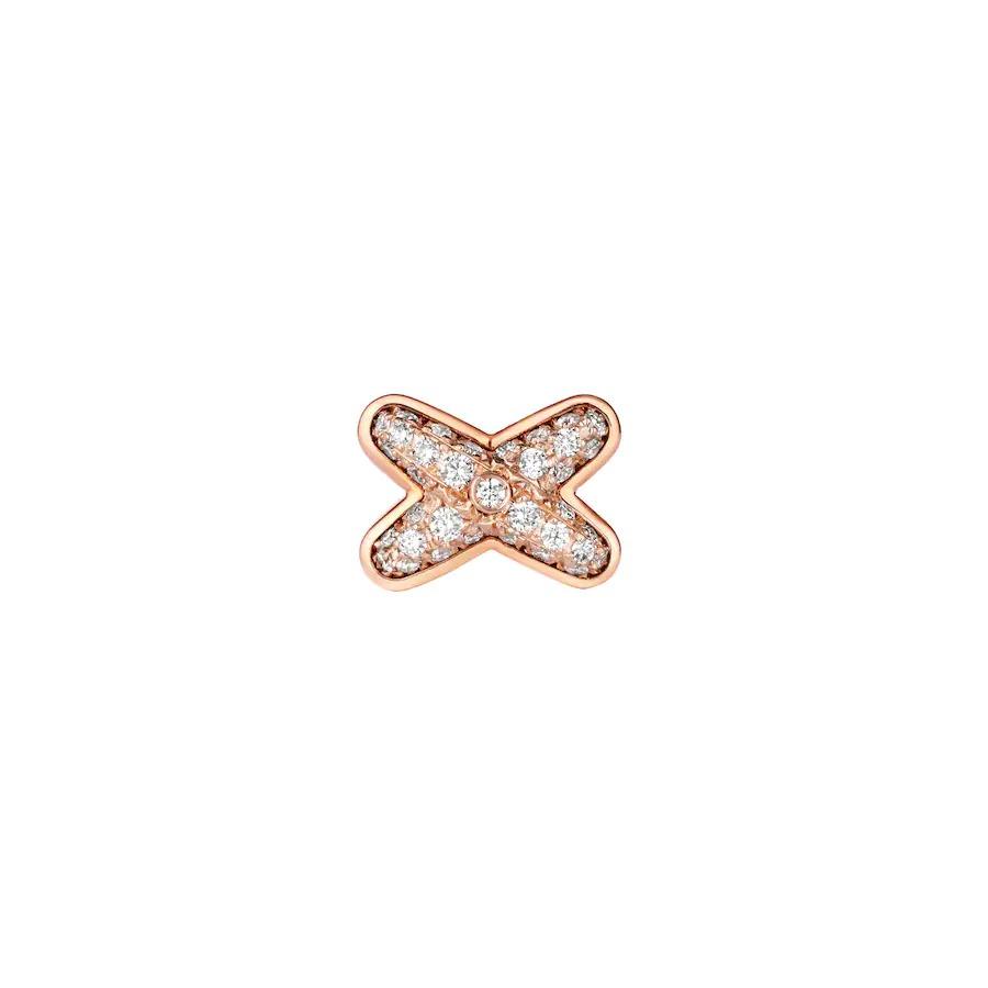 [Topon]JEUX DE PINK GOLD DIAMOND EARRINGS