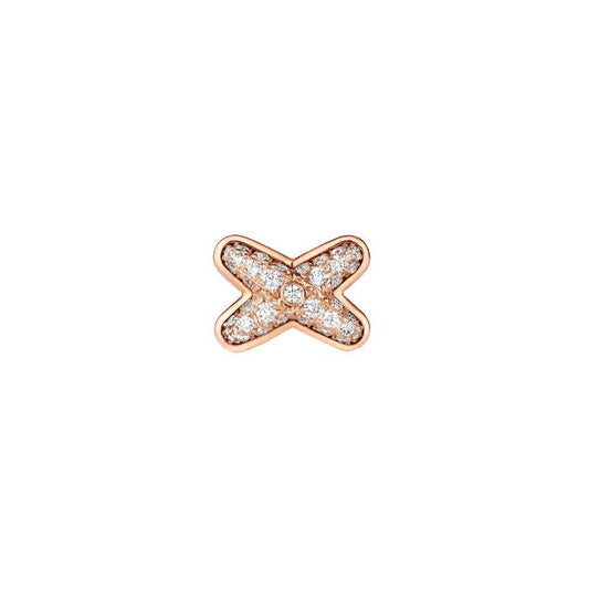 [Topon]JEUX DE PINK GOLD DIAMOND EARRINGS
