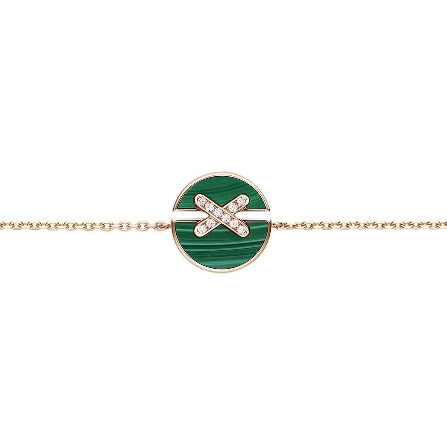 [Topon]JEUX DE BRACELET MALACHITE PINK GOLD DIAMONDS
