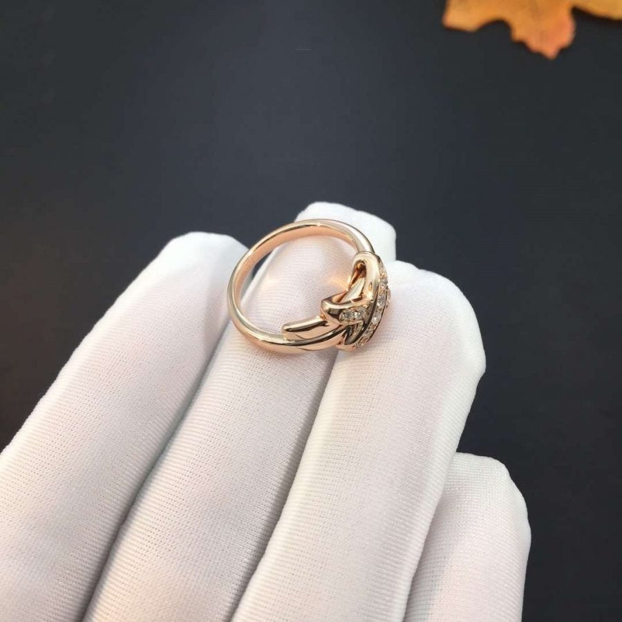 [Topon Jewelry]JEUX DE PINK GOLD DIAMOND RING